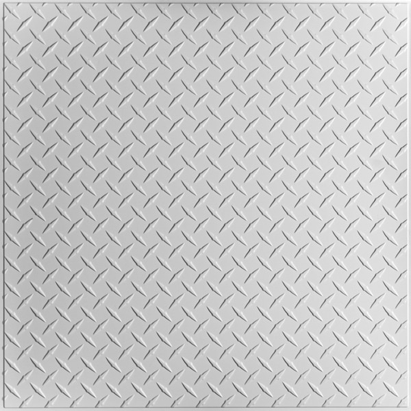 Ceilume Diamond Plate 2ft x 2ft White Ceiling Tile V3-DIAMND-22WTO - main